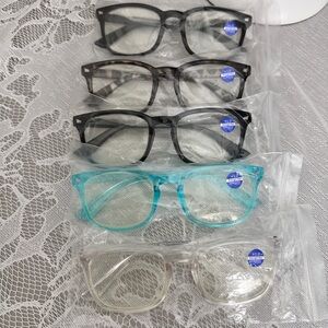 Clear Lens Fashion Glasses - Black, Tortoise, Gray, Teal, Clear